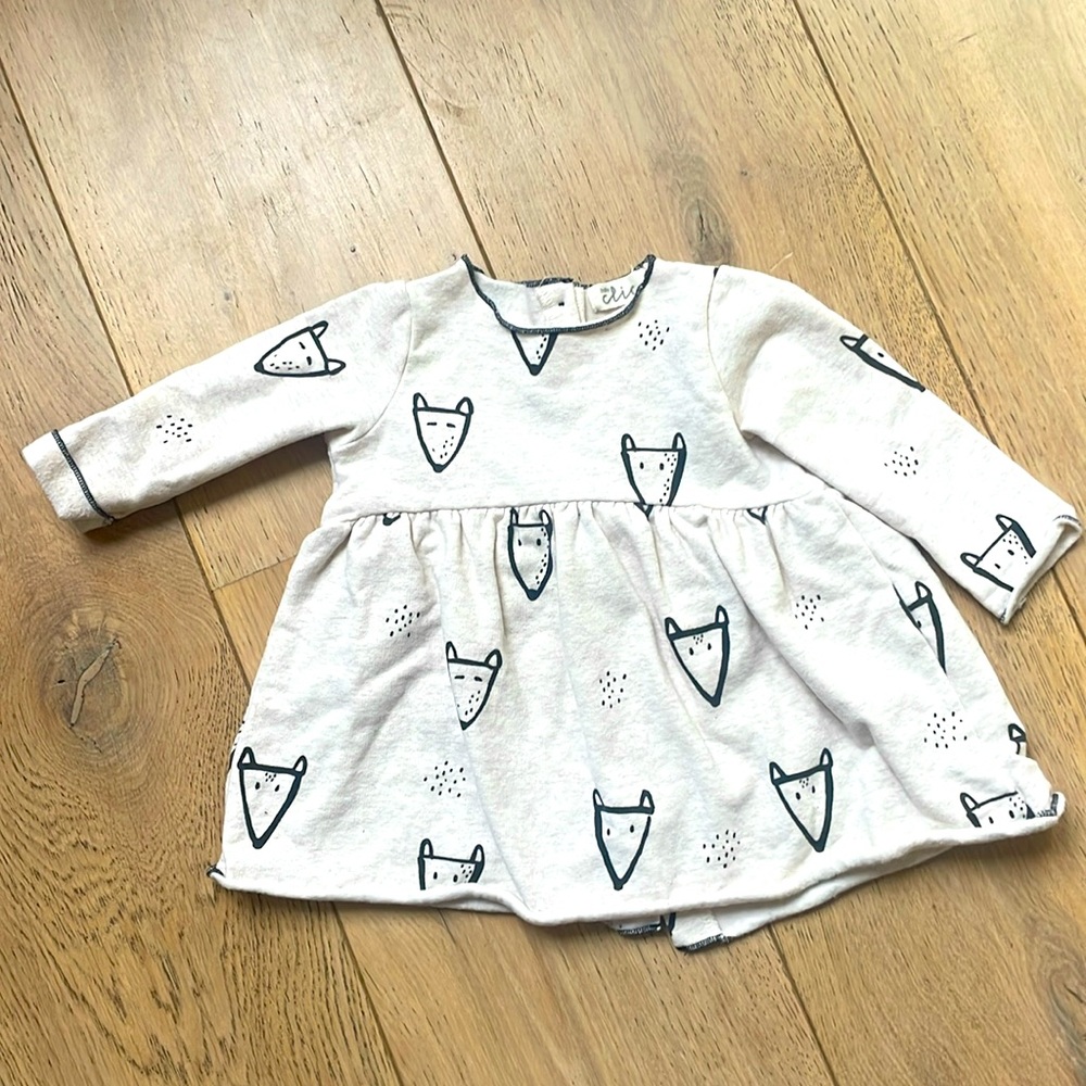 Warm Baby Girl Dress 3-6 Months Old - Baby Chic - Gently used